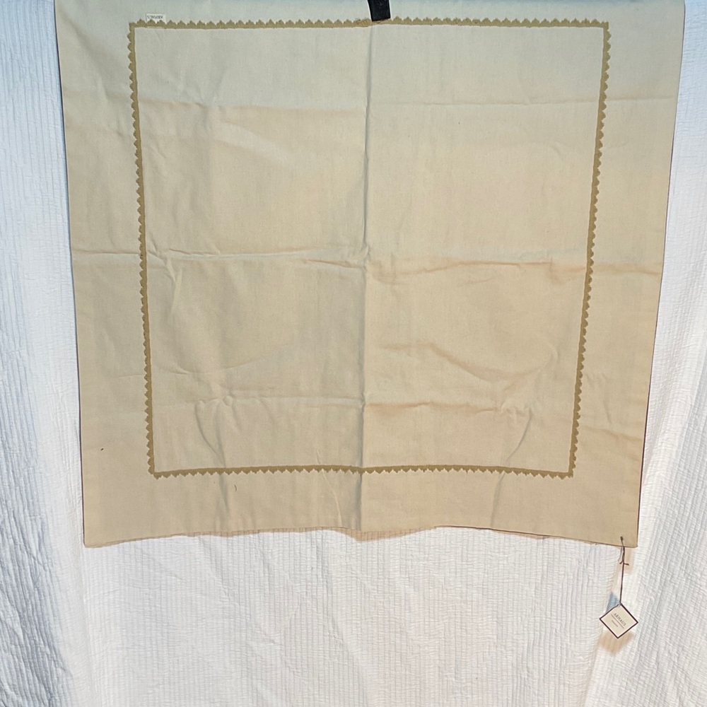 Arhaus Tan European Pillow Covers pair/set Huge!
